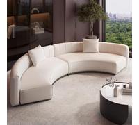 Sofá de arco semicircular, moderno asiento de recepción de oficina para vestíbulo de hotel y oficina de ventas, diseño de forma irregular