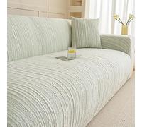 Sofá De Chenilla Suave,Funda De Sofá Suave De Nube De Lujo, Funda De Sofá De Tejido Jacquard De Diseño,Protector De Muebles De Alta Elástico De Primera Calidad(Verde,145-185cm)