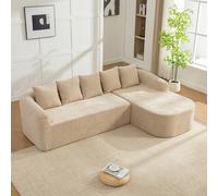 Sofá de compresión modular de tela de chenilla, relleno de esponja elástica. Fácil de mover, con un antideslizante, es muy adecuado para salas de estar y otras habitaciones.