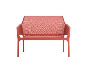 Sofá de Jardín 2 Plazas Nardi Apilable Net Bench 40338.75.000 Corallo