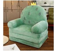 Sofá de Juego Convertible Que se Convierte en un sillón reclinable, Silla Suave para niños pequeños de Doble Uso, Juguete de Peluche como Regalo de cumpleaños,F