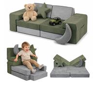 Sofá de juegos infantil, sofá para niños, rincón acogedor, bloques, microfibra