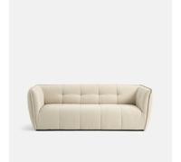 Sofá de poliéster jaspeado de 2, 3 o 4 plazas, Simone. Talla 4 plazas. Color beige