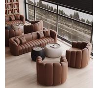 Sofá de recepción, juego de sofá de negociación, combinación de mesa y silla para oficina de ventas y vestíbulo de hotel