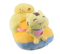 Sofá de soporte para bebés sofá suave peluche cómoda forma de animal lindo ángulo ajustable anti -slip liviano portátil para bebés aprendiendo a sentarse en interiores uso al aire (Tigre)