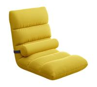 Sofá de suelo ajustable, asiento portátil con soporte para la espalda, cómoda silla plegable para relajación, asiento acolchado ajustable para el hogar y la oficina