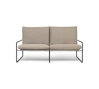 Ferm Living Sofá de 2 plazas Desert Tela dark sand. base negra