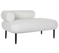 Sofa Divan de Borreguito con Estructura Metalica Negra 180X90X75 cm Mesa
