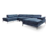 Sofá esquinero blues 353x214x94 azul