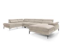 Sofá esquinero blues 353x214x94 beige