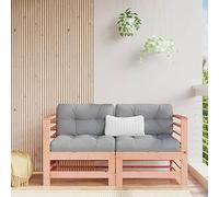 Sofá Esquinero de Jardín (2 Piezas), Madera Maciza de Abeto Douglas, Diseño Modular con Listones, Resistente a la Intemperie, Sofás Exteriores de Jardín, Outdoor Furniture,Natural, 63.5x63.5x60 cm