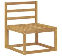 Sofá exterior de madera de acacia maciza, color blanco, modular para jardín | Diseño listones, barniz protector, mantenimiento de paño húmedo, adaptable espacios pequeños y grandes, uso terraza y salón
