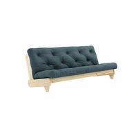Sofá Fresh Pino Lacado Transparente/757 Azul Petróleo
