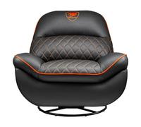 Sofá gaming COUGAR Overlord respaldo ajustable, 150 kg, imitación piel, negro