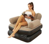 Sofá hinchable - Sofá de aire portátil, cómodo sillón lounge para uso interior o exterior | Sofá hinchable para casa, playa o camping, sofá ligero que ahorra espacio, fácil instalación y Co