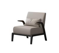 Sofá Individual De Primera Calidad con Mesa Auxiliar For Hotel, Oficina, Vestíbulo, Clínica Y Recepción 4Stienda - Durable Cuero Napa Y Estructura De Acero(L)