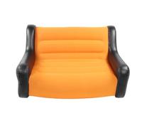 Sofá Inflable Flocado de PVC de 2 Asientos con Reposabrazos para Sala de Estar, Patio Trasero, terraza: sofá Inflable Suave y Cómodo para Adultos y Niños Pequeños, Flexibilidad Interior