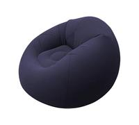 Sofá inflable para acampar - 103 x 103 x 60 cm Tumbona plegable portátil para exteriores, sofá de aire de PVC flocado para glamping Juegos al aire libre Muelle interior Bronceado Dormir Patio Playa RV