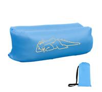 Sofá Inflable, sofá Inflable de Camping,Tumbona portátil Inflable para Acampar | Almohada de Cuello Cuadrado indispensable para viajeros al Aire Libre, Tumbona ergonómica