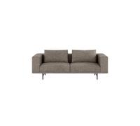 Sofá Loft para 2 Personas en Color Corteza Umber/ Marfil/ Negro