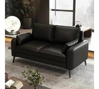 Sofá Loveseat, Decoración Moderna De Mediados De Siglo, Asiento Profundo Moderno, Tela De Cuero, Diseño Ergonómico, para Sala De Estar, Oficina Y Dormitorio(D,118cm)