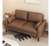 Sofá Loveseat, Decoración Moderna De Mediados De Siglo, Asiento Profundo Moderno, Tela De Cuero, Diseño Ergonómico, para Sala De Estar, Oficina Y Dormitorio(C,140cm)