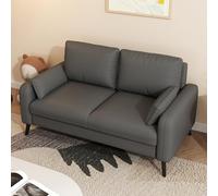 Sofá Loveseat, Decoración Moderna De Mediados De Siglo, Asiento Profundo Moderno, Tela De Cuero, Diseño Ergonómico, para Sala De Estar, Oficina Y Dormitorio(B,118cm)