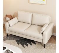 Sofá Loveseat, Decoración Moderna De Mediados De Siglo, Asiento Profundo Moderno, Tela De Cuero, Diseño Ergonómico, para Sala De Estar, Oficina Y Dormitorio(A,140cm)