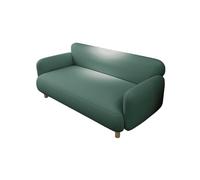 Sofá Loveseat Moderno De Mediados De Siglo, Sofá De Cuero con Patas De Madera Maciza, Gran Capacidad De Carga, Diseño De Soporte Ergonómico, para Sala De Estar, Oficina(G,120cm)