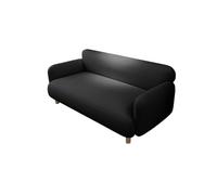 Sofá Loveseat Moderno De Mediados De Siglo, Sofá De Cuero con Patas De Madera Maciza, Gran Capacidad De Carga, Diseño De Soporte Ergonómico, para Sala De Estar, Oficina(B,120cm)