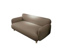 Sofá Loveseat Moderno De Mediados De Siglo, Sofá De Cuero con Patas De Madera Maciza, Gran Capacidad De Carga, Diseño De Soporte Ergonómico, para Sala De Estar, Oficina(E,120cm)