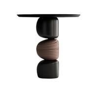 Sofá Mesa auxiliar Mesa auxiliar nórdico de madera maciza mesa auxiliar retro creativa pequeña mesa redonda sala de estar pequeño apartamento mesa de café mesa de noche Sala Mesa auxiliar