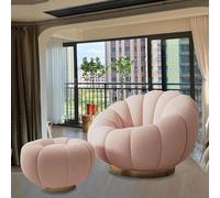 Sofá Moderno De Suelo, Sillón Burbuja Lujo, Giratorio Individual, Forma General, Curvado En Panal 3D, For Sala Estar(L)