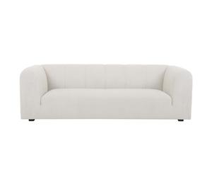 Sofá moderno de tela beige 4 plazas OLIVEIRO