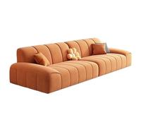 Sofá moderno y simple color crema para espacios pequeños en apartamentos pequeños, sofá súper suave resistente a garras de gato para salas de estar pequeñas (B 190 cm)