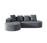 Sofá modular 3 plazas - estilo moderno, asiento profundo, sin montaje - gris
