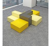 Sofá Modular Colorblock, Sofá Ergonómico, Conjunto De Sofás De Gran Tamaño, Marco De Madera Maciza, Espuma De Alta Densidad, para Sala De Estar, Estudio, Oficina, Edificio 310 * 220cm