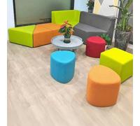 Sofá modular con tarjetero de forma especial para salas de negociación y conferencias, ideal para bibliotecas y departamentos de ventas (9 piezas)