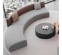 Sofá modular grande para sala de estar, diseño moderno de bouclé, ideal para oficina, vestíbulo, villa, no requiere instalación