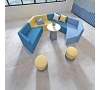 Sofá modular para salas de negociación y conferencias, tarjetero con forma especial, ideal para bibliotecas y empresas, juego de 9 piezas