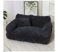 Sofá-Nido para Mascotas de Moda de Lujo, sofá Suave y calmante para Mascotas, cálido Nido de Gato/Nido de Perro Desmontable, simulación del Abrazo Protector de la Madre,Dark Gray,120 * 70 * 40cm