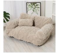 Sofá-Nido para Mascotas de Moda de Lujo, sofá Suave y calmante para Mascotas, cálido Nido de Gato/Nido de Perro Desmontable, simulación del Abrazo Protector de la Madre,Beige,120 * 70 * 40cm