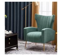 Sofá nórdico de lujo verde claro individual para sala de estar, muebles del hogar con respaldo, sillón moderno para balcón y ocio