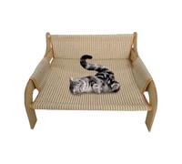 Sofá para gatos, tela de 52 x 42 x 29,5 cm, hamaca transpirable para gatos, resistente a los arañazos, sofá para mascotas para gatos y mascotas pequeñas para relajarse, dormir y uso diario en el hogar