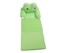 Sofá para Niños Plegables, Linda Forma de Dibujos Animados y Felpa Corta, sofá de Niños Portátiles Suaves con Entretenimiento y Practicidad para Cama de Tatami e Incluso (Rana)