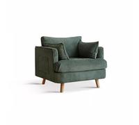 Sofá pequeño moderno para espacios pequeños en verde, amarillo y gris, sofá retro para el hogar, silla de ocio con relleno de esponja para sala de estar, sofá individual, ideal para zonas compactas