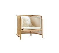 Sofá pequeño sofá de ratán para el ocio sofá nórdico sillón silla de ratán para la sala de estar