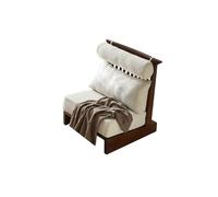 Sofá pequeño y acogedor para sala de estar y balcón, silla de ocio de tela suave con respaldo alto, sofá individual perfecto para uso en dormitorio y B & B