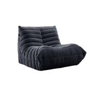 Sofá perezoso, diseño ergonómico en forma de C, cojín de esponja gruesa para sala de estar y juegos, ideal para leer rincón, comodidad que ahorra espacio