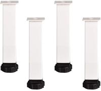 Sofá pie 4 piezas de soporte for patas de cama, patas de mesa simples, blancas, 18 cm, 20 cm, 22 cm, 25 cm y 30 cm.(18cm)